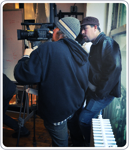 Aaron Warren watching the camera