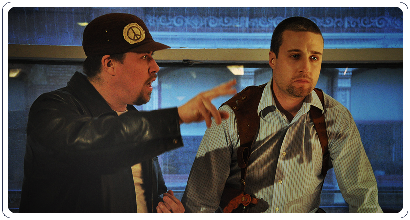 Aaron Warren directing an actor